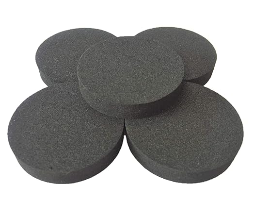 圆形海绵 黑色 10毫米厚×50毫米 5片装 : 亚马逊中国: 家居装修